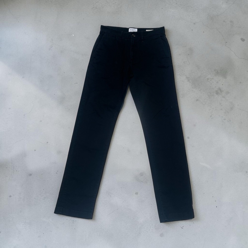 Goodfellow & Co Men's Athletic Fit Black Cotton Chino Pants 30x32‎